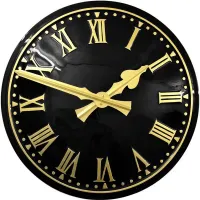 Atherton Outdoor Clock Service dark dial