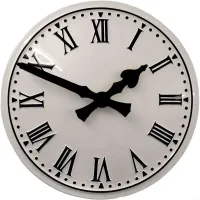 Atherton Outdoor Clock Service white dial